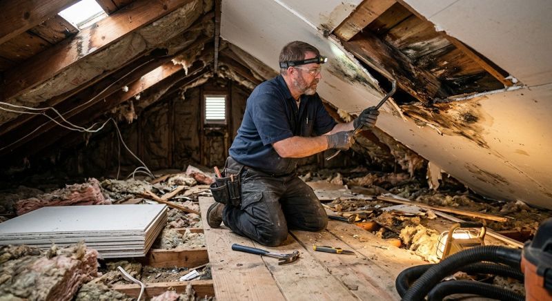 Water Damage Ceiling Repair in Alpharetta, GA